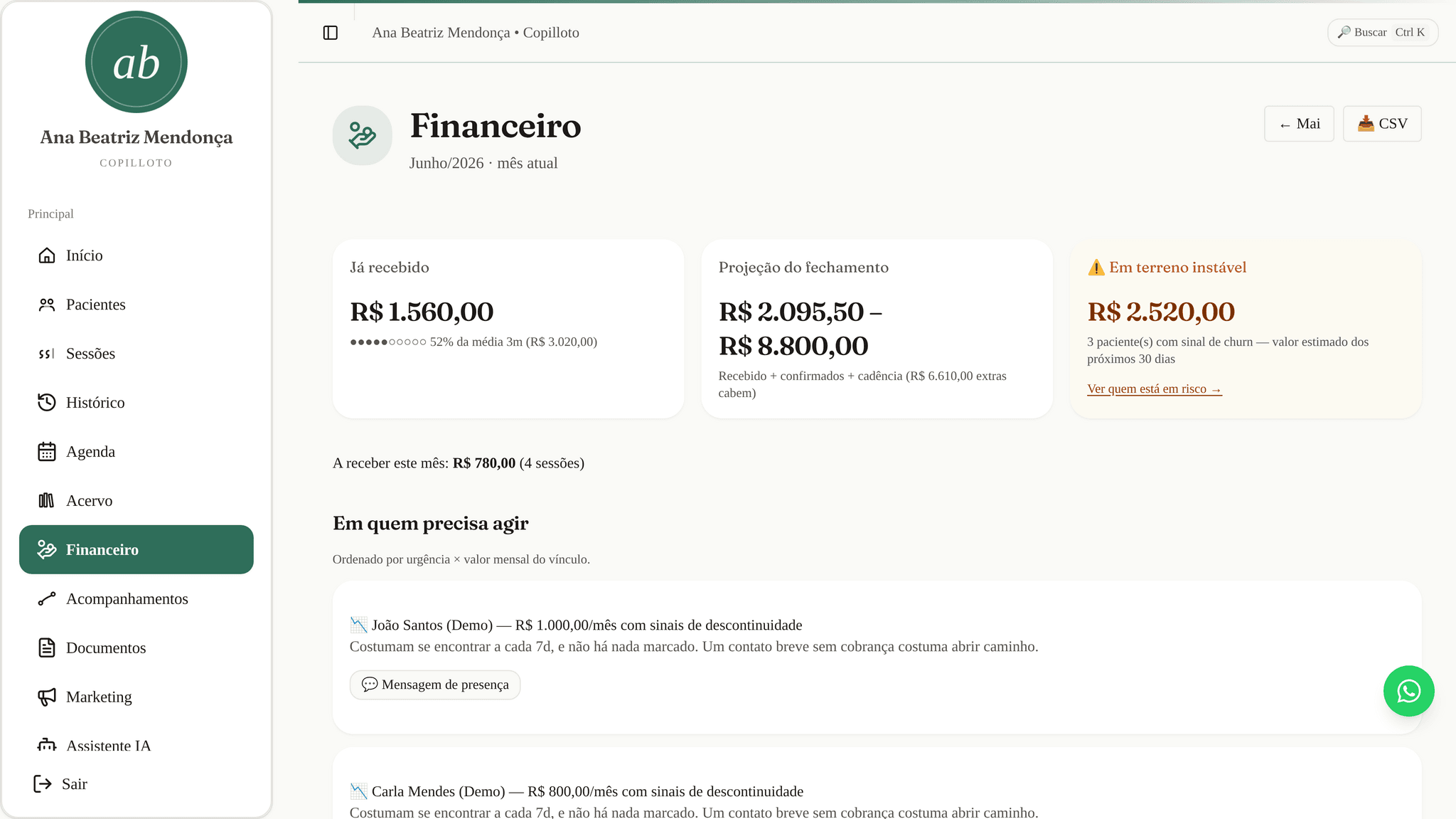 O financeiro que trabalha por você
